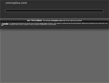 Tablet Screenshot of conceptos.com